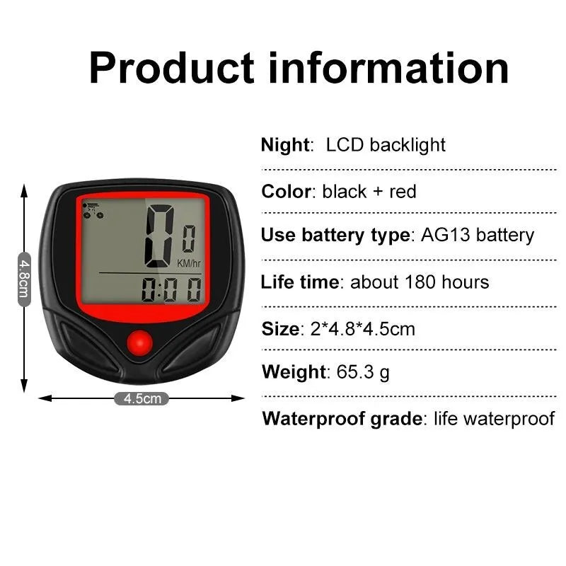 VelocityTrack - Bicycle Speedometer Bike Computer BN 518