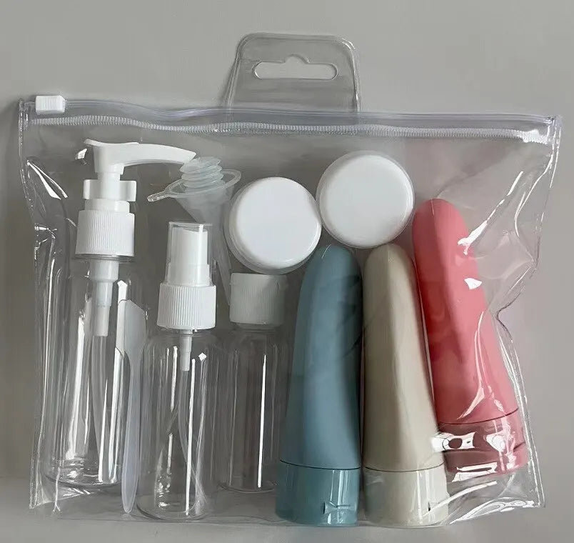 Voyager Essentials Kit - Travel Bottles Set With Storage Bag
