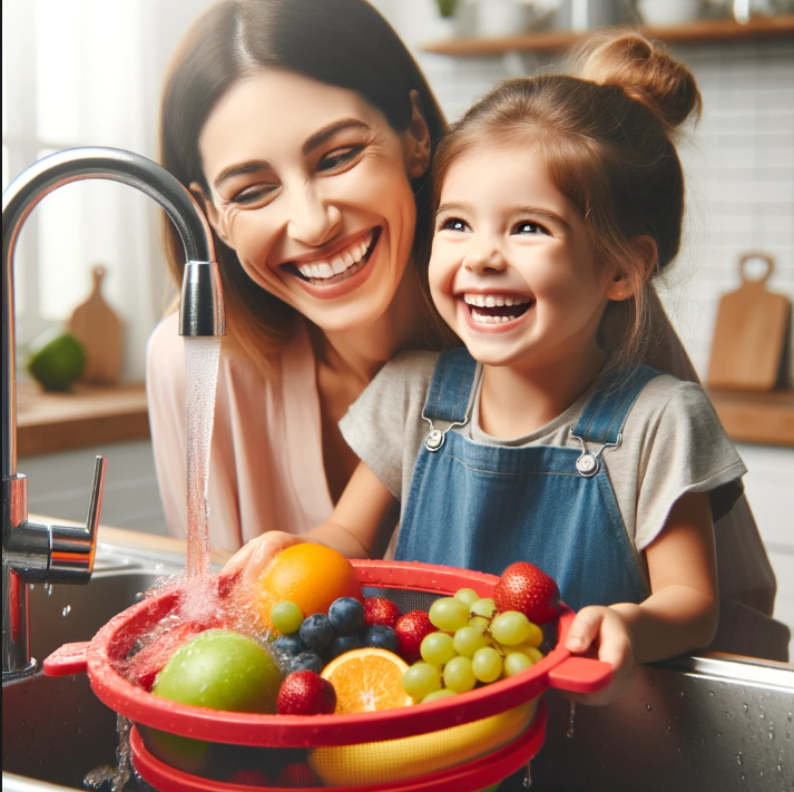 FlexiFold Kitchen Strainer - Folding Silicone Drain Basket Strainer