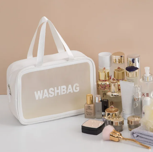 ClearView Beauty Case - women's Transparent Waterproof Makeup Bag