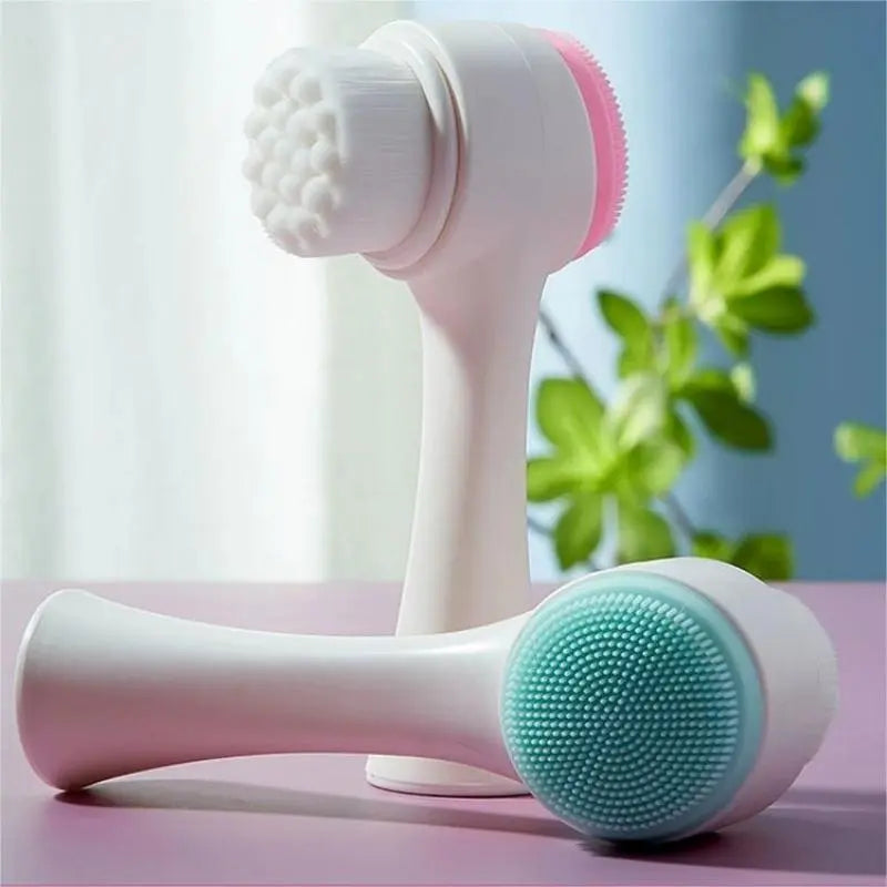 GentleGlow Silicone Facial Cleanser - 3D Bilateral Silicone Facial Cleanser