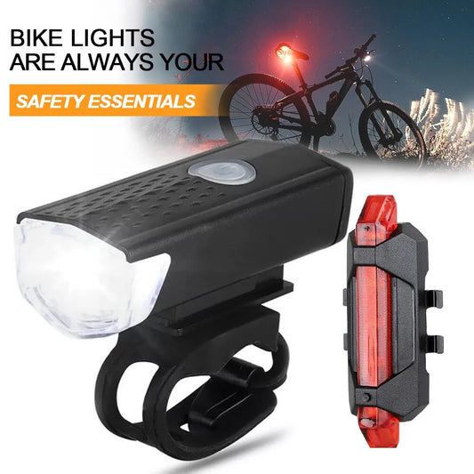 IllumiRide USB Rechargeable Bike Light Set - USB Rechargeable Bike Light Set