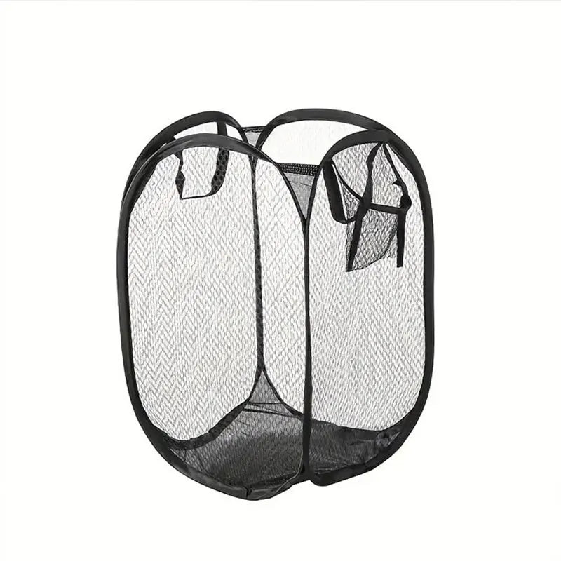 BreezeBin Pop-Up Laundry Basket -Mesh Laundry Basket