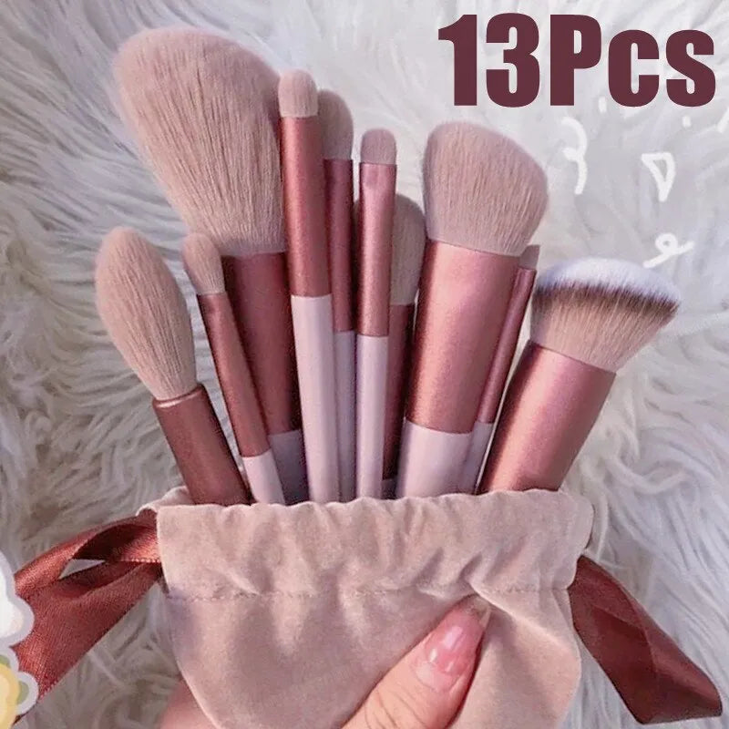 LuxArtistry 13-Piece Makeup Brush Ensemble - 13 PCS Makeup Brushes