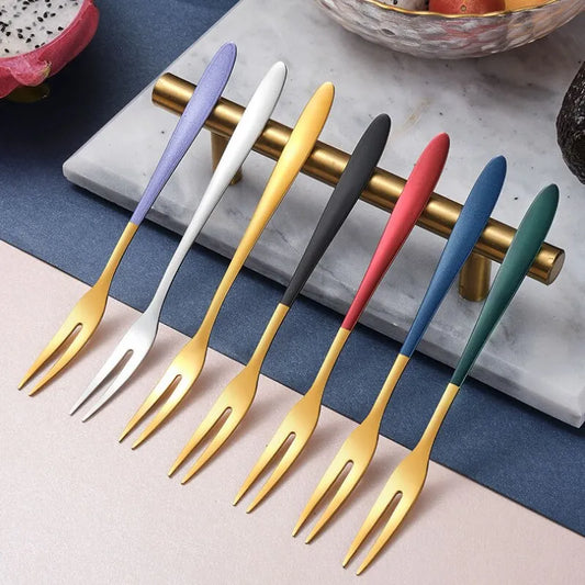 FeastFinesse - 7pcs 304 Stainless Steel Fork