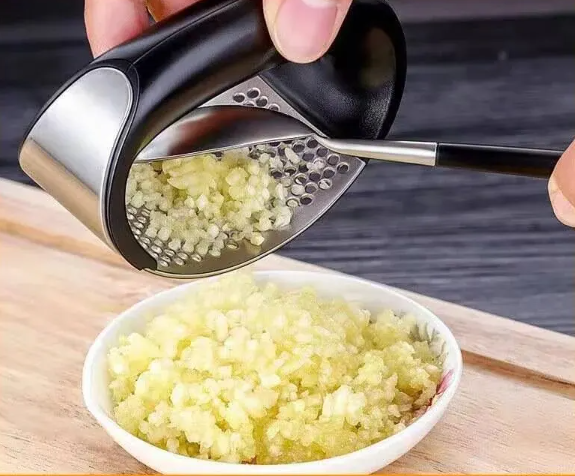 GarlicMaster Press - Manual Stainless Steel Garlic Presser