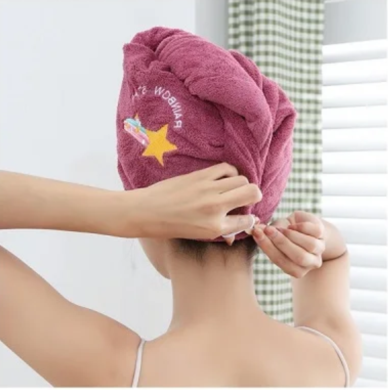 UltraSoft Spa Hair Turban - Women Soft Microfiber Towels Shower Cap