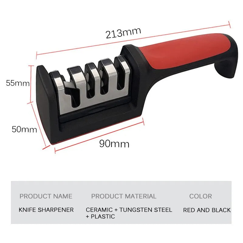 EdgeMaster 3/4-Segment Knife Sharpener - Kitchen Knife Sharpener