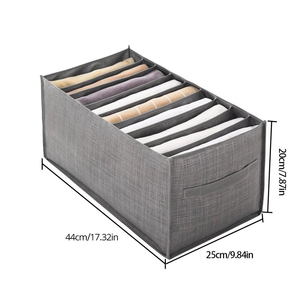 SpaceSavvy 9-Grid Organizer - Grid Storage Box Non-Woven Durable